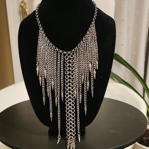 Steve Madden Silver Statement Necklace